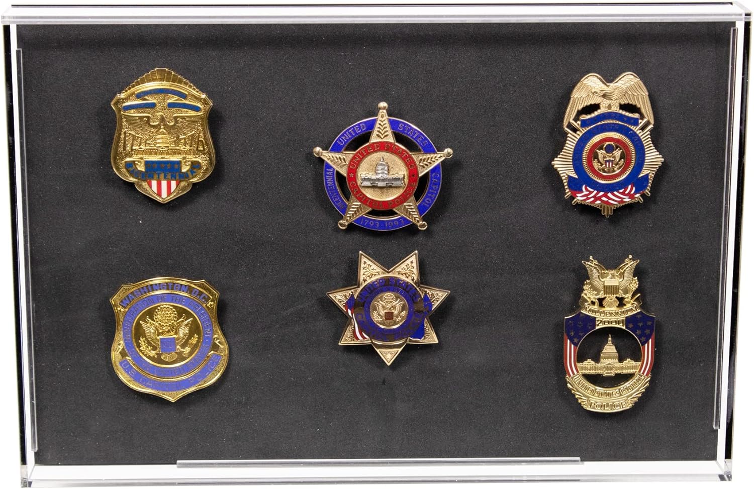 Vitrina de acrílico de insignias – Caja de exhibición de insignias Disney, Hard Rock, insignias, pines coleccionables y medallas (SP08A080-A)