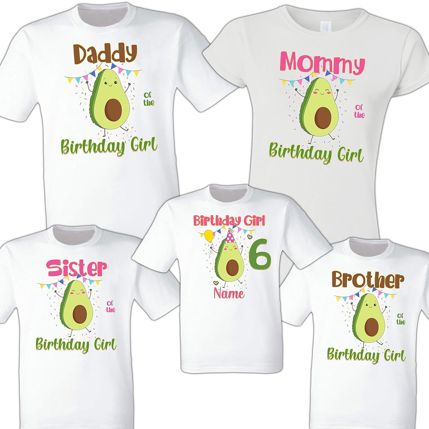 Avocado Shirt Avocado Family Shirt Avocado Birthday Party Shirt Birthday Boy Avocado Matching T-Shirt Cute Avocado Shirt Birthday Girl