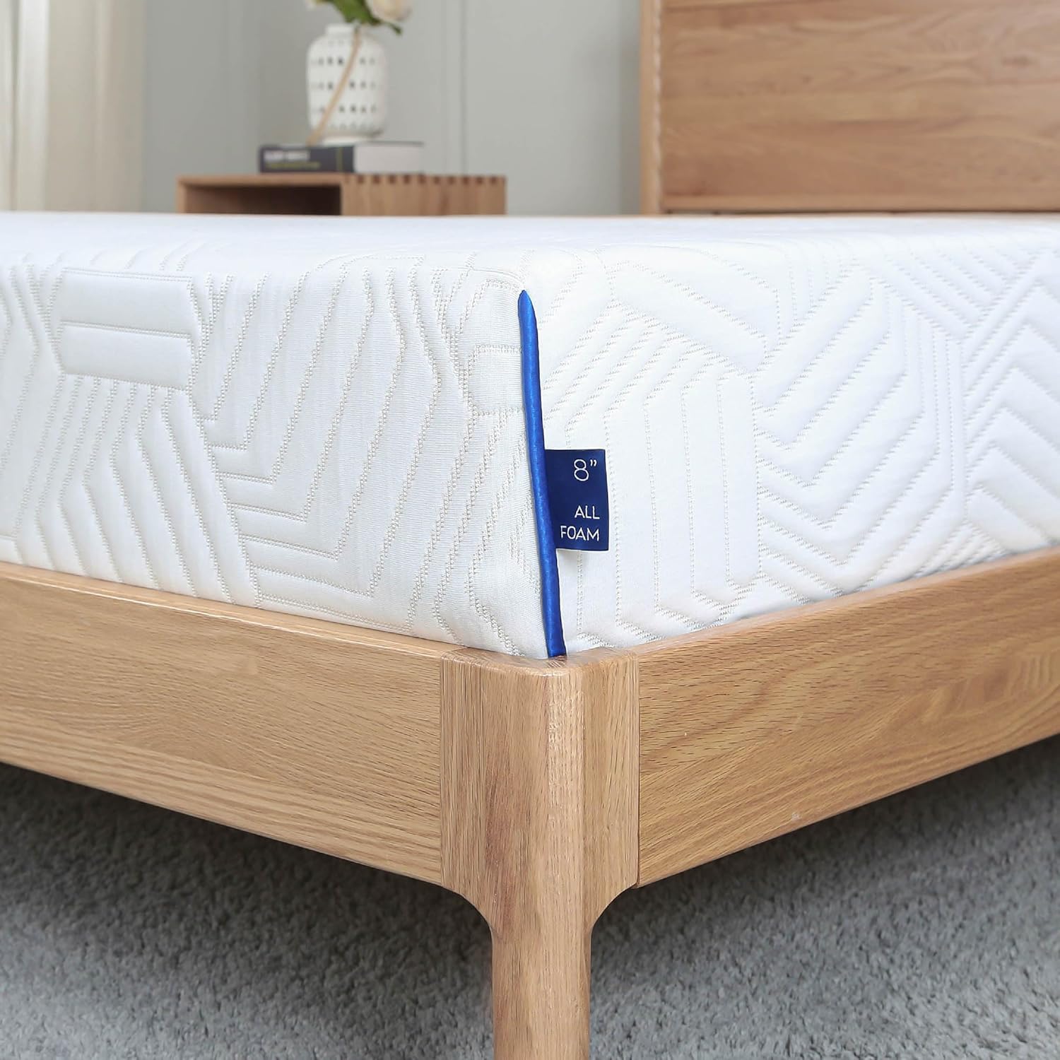 Colchón de espuma viscoelástica de gel de tamaño matrimonial, colchón de cama transpirable blanco de 81012 pulgadas para enfriar el sueño y aliviar