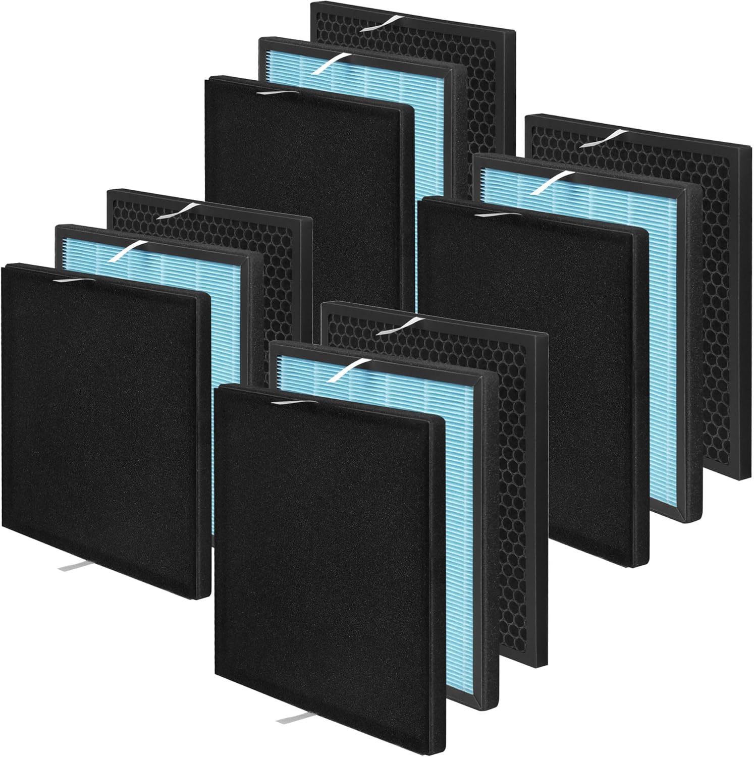 Juego de 4 filtros de repuesto de 10L Pro compatibles con Okaysou AirMax 10L Pro y purificador de aire Aiibot-A300