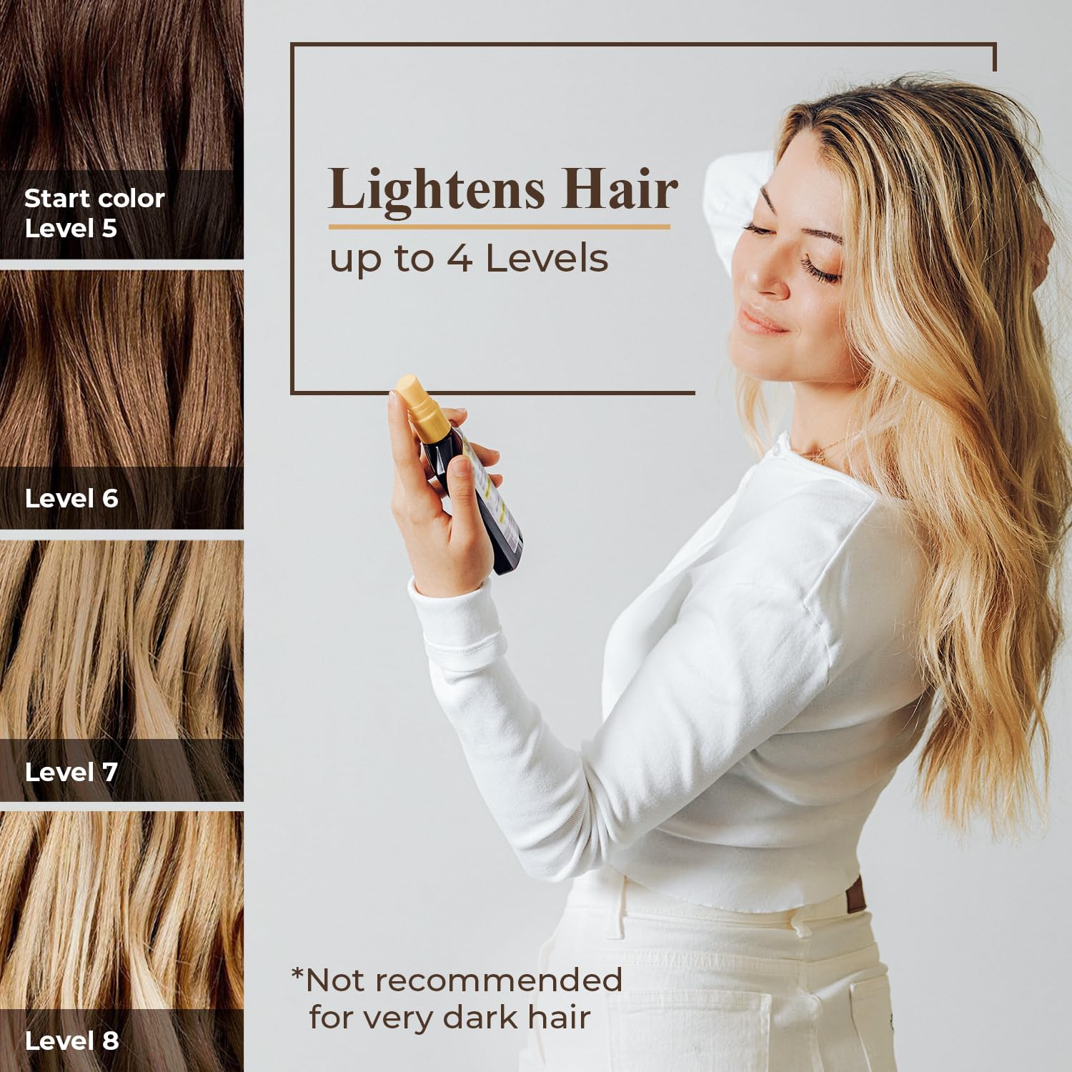 Camomila Intea Natural Blonde  Spray aclarador de cabello con extracto de manzanilla  Vuélvete más rubio con este spray para el cabello de color