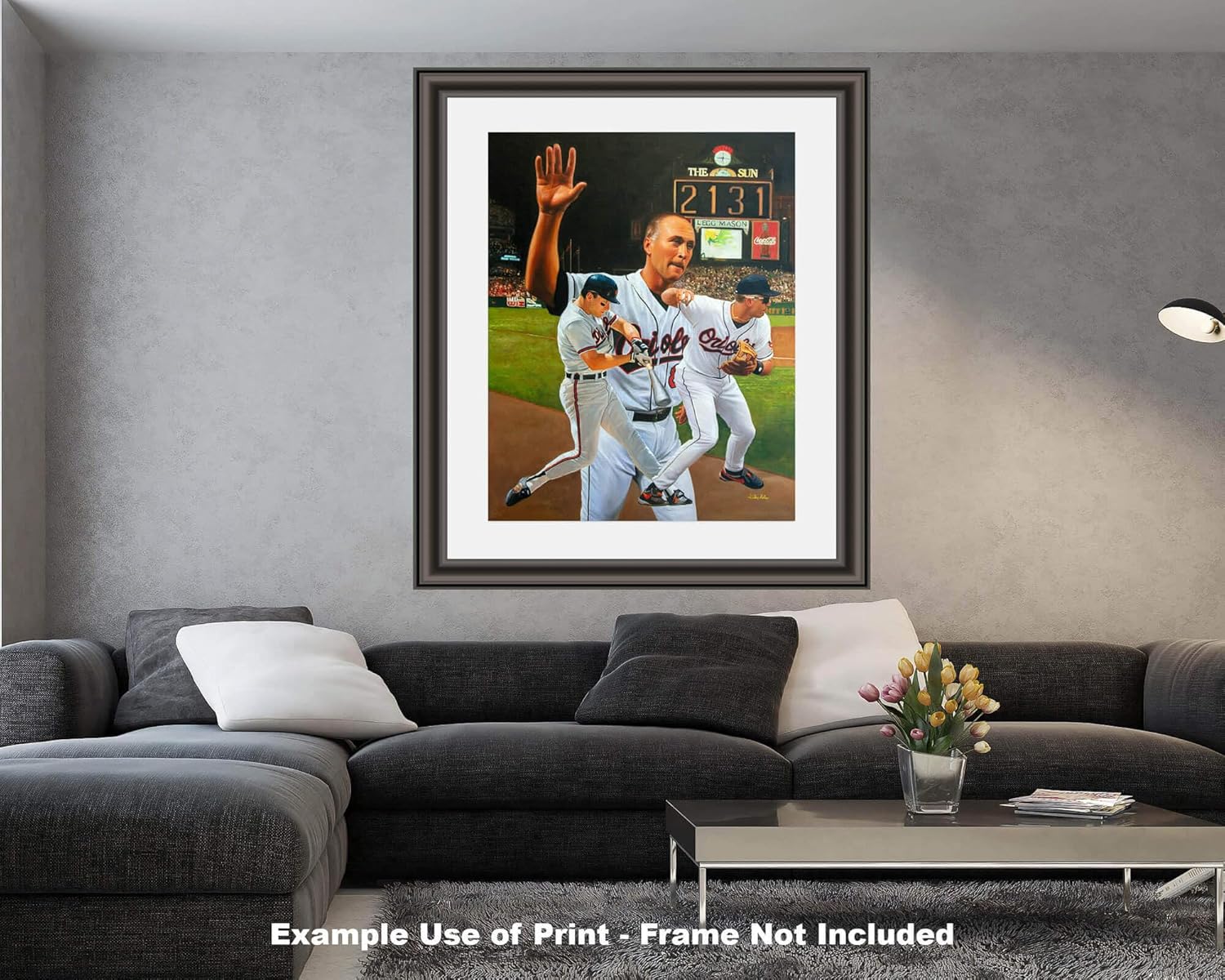 Cal Ripken Jr 3rd Base Short Stop Baltimore Orioles MLB Baseball Player HOF Hall of Fame Art Print 2AM3 on 24×30 matte paper