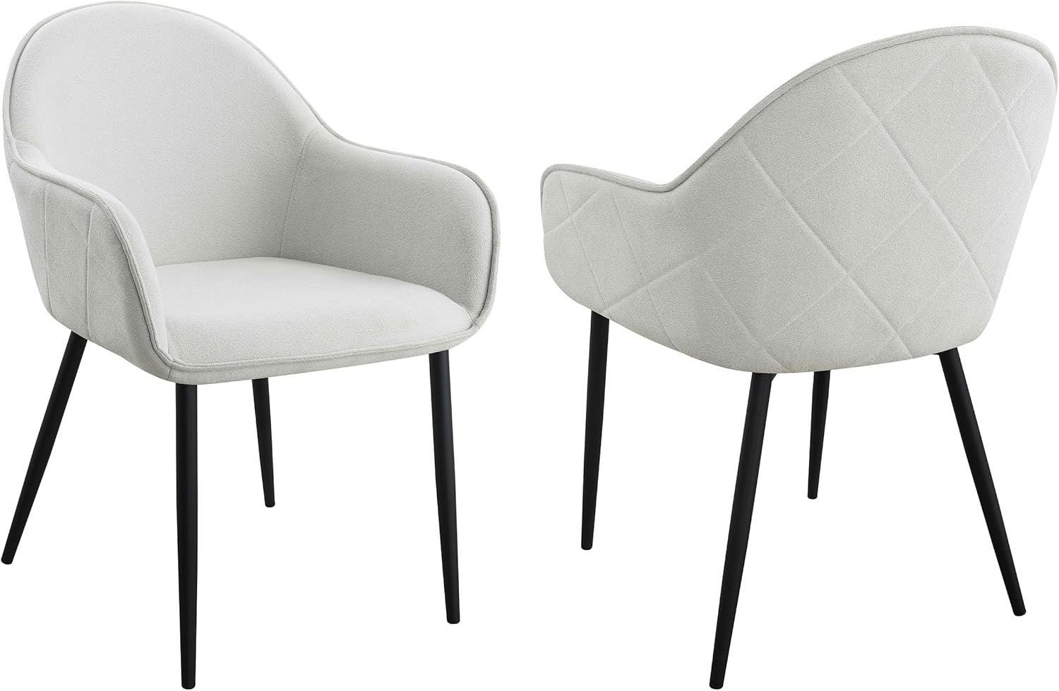 Coaster Home Furnishings Emma – Silla tapizada para comedor, color gris niebla