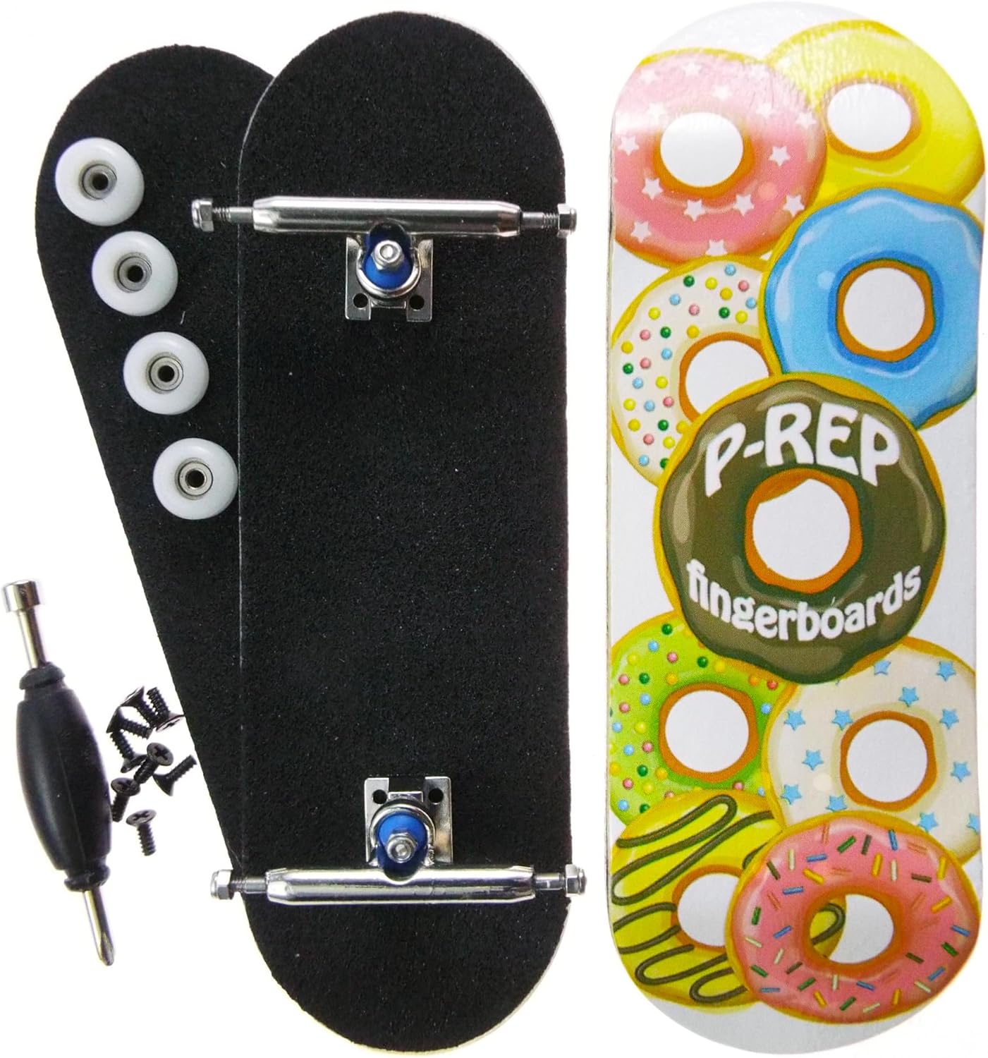 P-REP V2 Performance – Diapasón de madera completo con gráfico de la serie 2 (1.260 in x 3.819 in, Dohnuts)