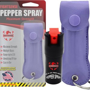 FIGHTSENSE – Gas pimienta de máxima resistencia de 0.5 oz, tamaño compacto, fórmula de grado policial mejor herramienta de autodefensa para mujeres FIGHTSENSE – Gas pimienta de máxima resistencia de 0.5 oz, tamaño compacto, fórmula de grado policial mejor herramienta de autodefensa para mujeres