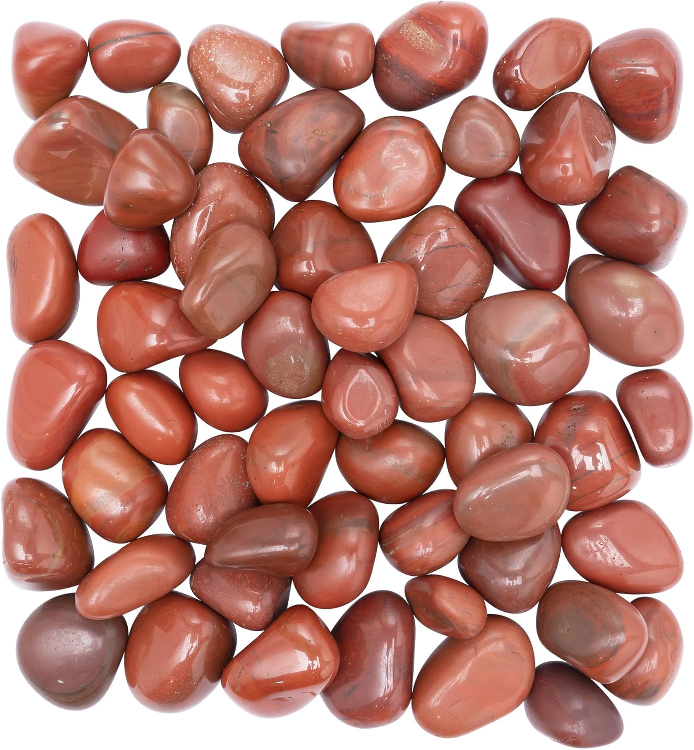 BEZAVO Juego de piedras de cristales curativos de jaspe rojo, piedras y cristales a granel para curación, reiki, meditación, cristales de brujería,
