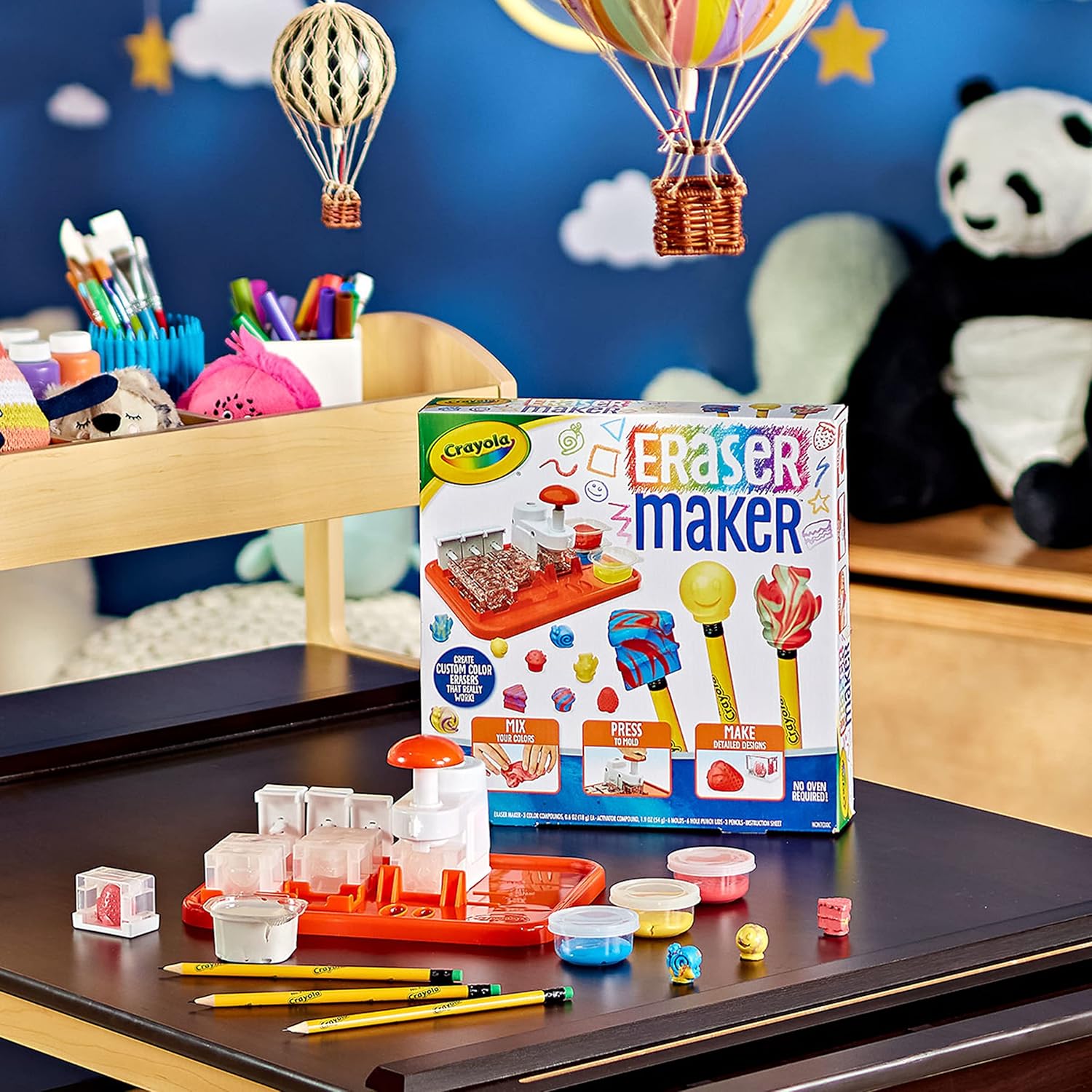 Crayola Fabricante de borradores, kit de manualidades de bricolaje, regalo para niños, 8, 9, 10, 11