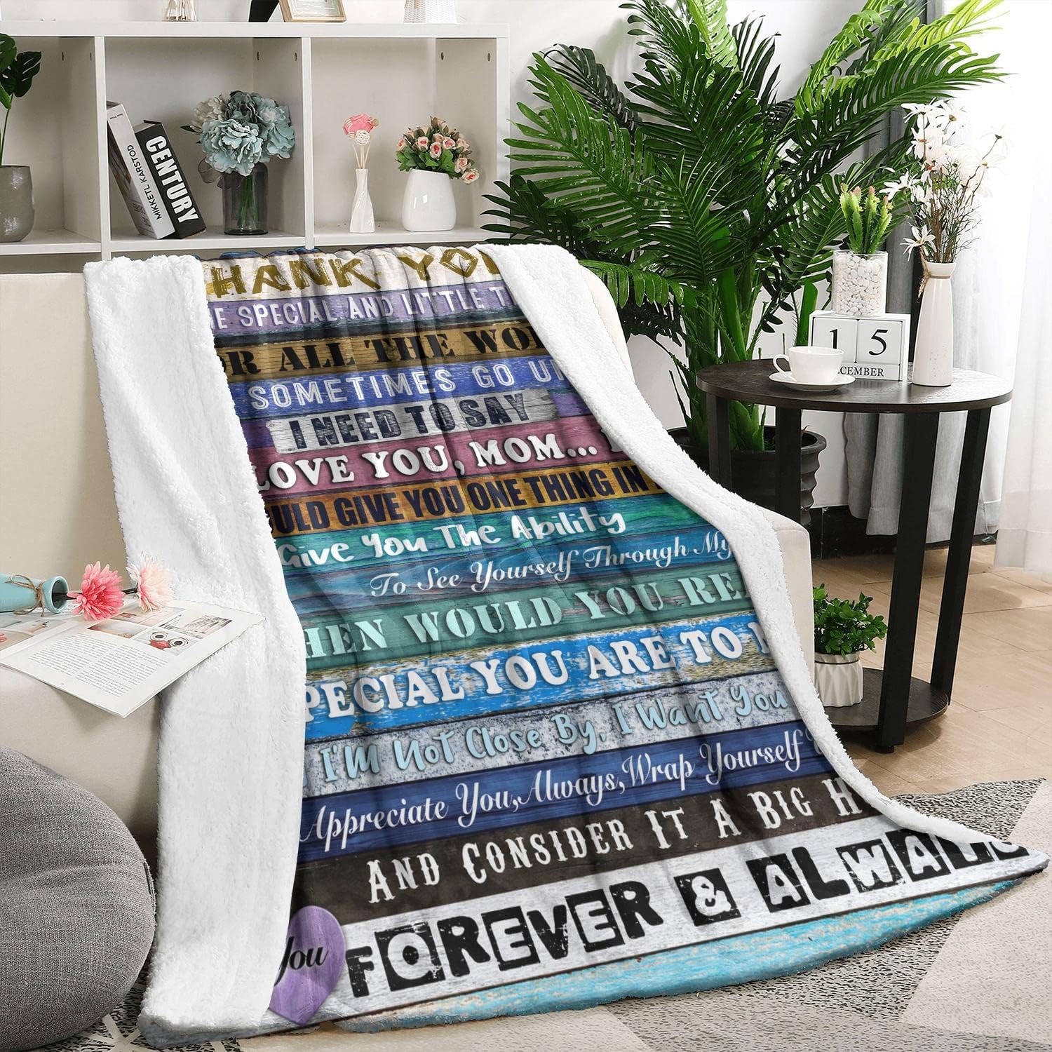 Manta con texto en inglés “To My Mom”, para maravillosos regalos de cumpleaños para mamá, manta de cama de franela suave, regalo para mamá, regalos