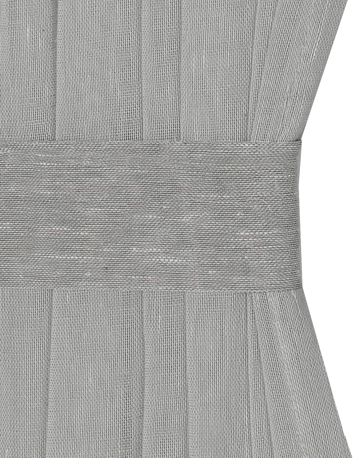 Turquoize Elegantes cortinas de lino para puerta francesa, paneles de cortina de filtrado de luz, panel de lino con bolsillo para barra, panel de