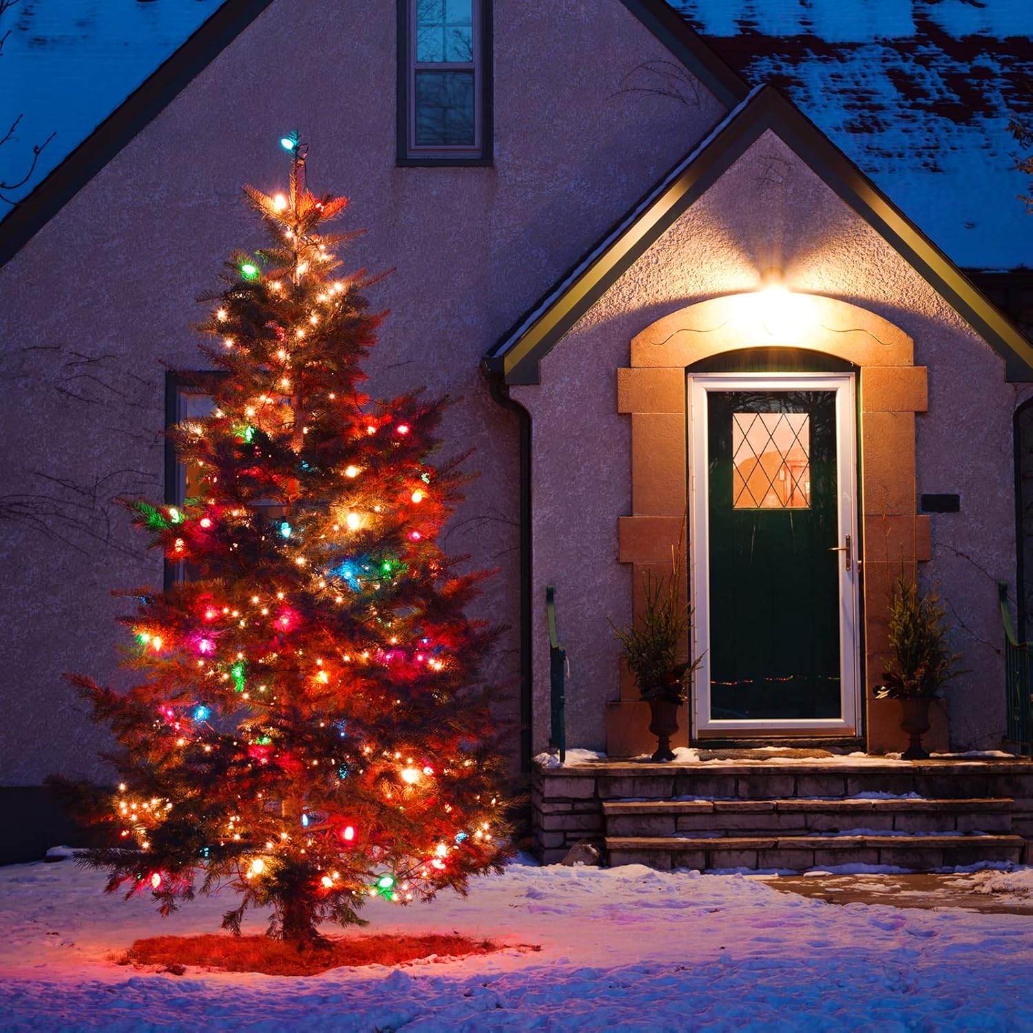 Minetom Bombilla de Navidad de repuesto LED multicolor C7, bombillas de Navidad C7 regulables, base de candelabro C7E12 para luces de Navidad C7