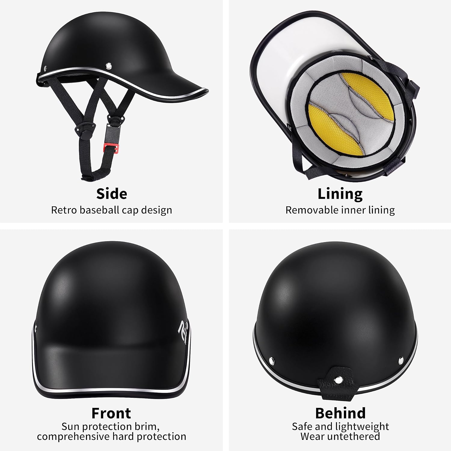 Casco de bicicleta para hombres y mujeres, gorra de béisbol, cascos de bicicleta para hombres y mujeres, cascos de bicicleta para adultos