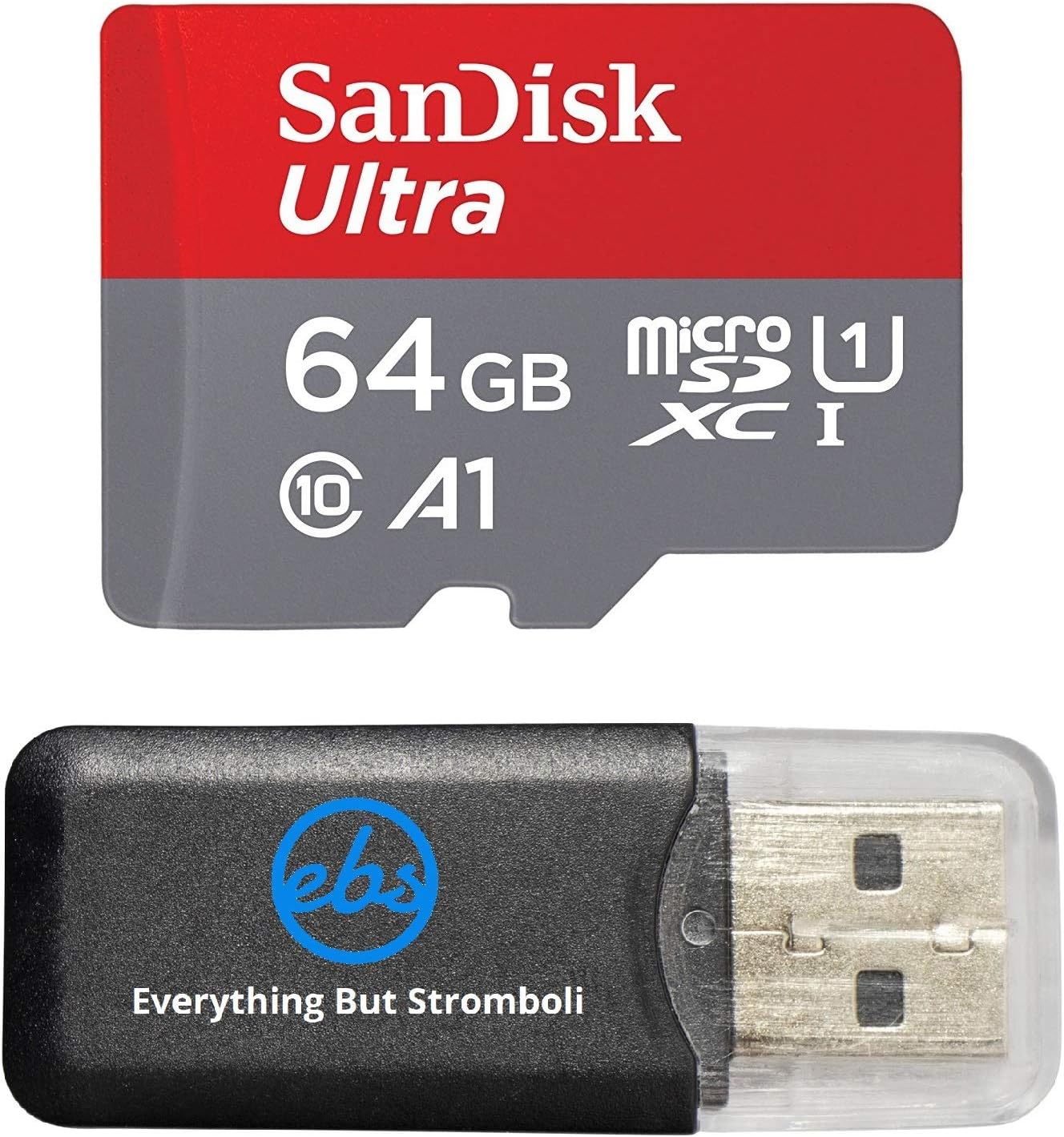 La tarjeta de memoria micro Sandisk de 64 GB funciona con Campark ACT74, ACT76, ACT76+, cámara de acción 4K Cámara de video SDXC MicroSD TF Flash