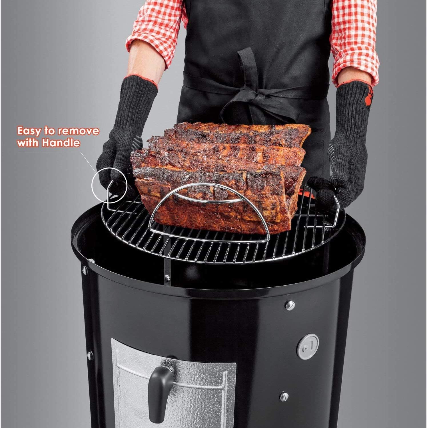 Uniflasy 7432 Rejilla de cocción superior 85042 Rejilla inferior 63013 Rejillas de carbón para parrilla de carbón Weber de 1818.5 pulgadas, cocina