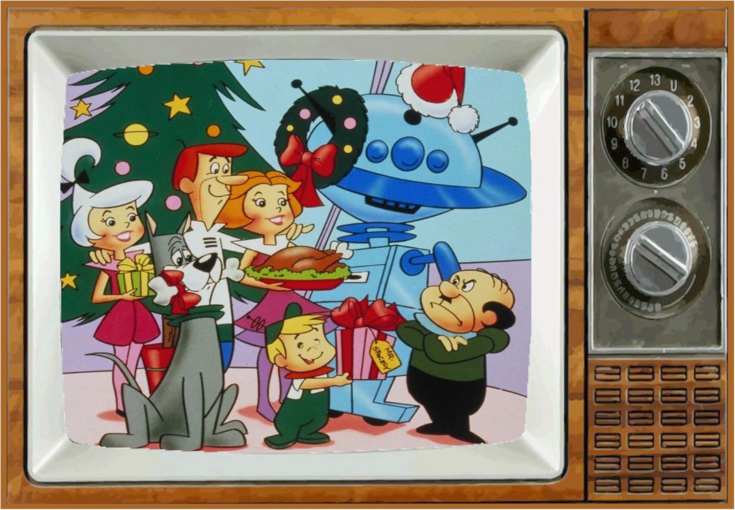 JETSON’S Christmas Carol – Imán de nevera de 2 x 3 pulgadas, regalo de imagen vintage, regalo retro de Navidad