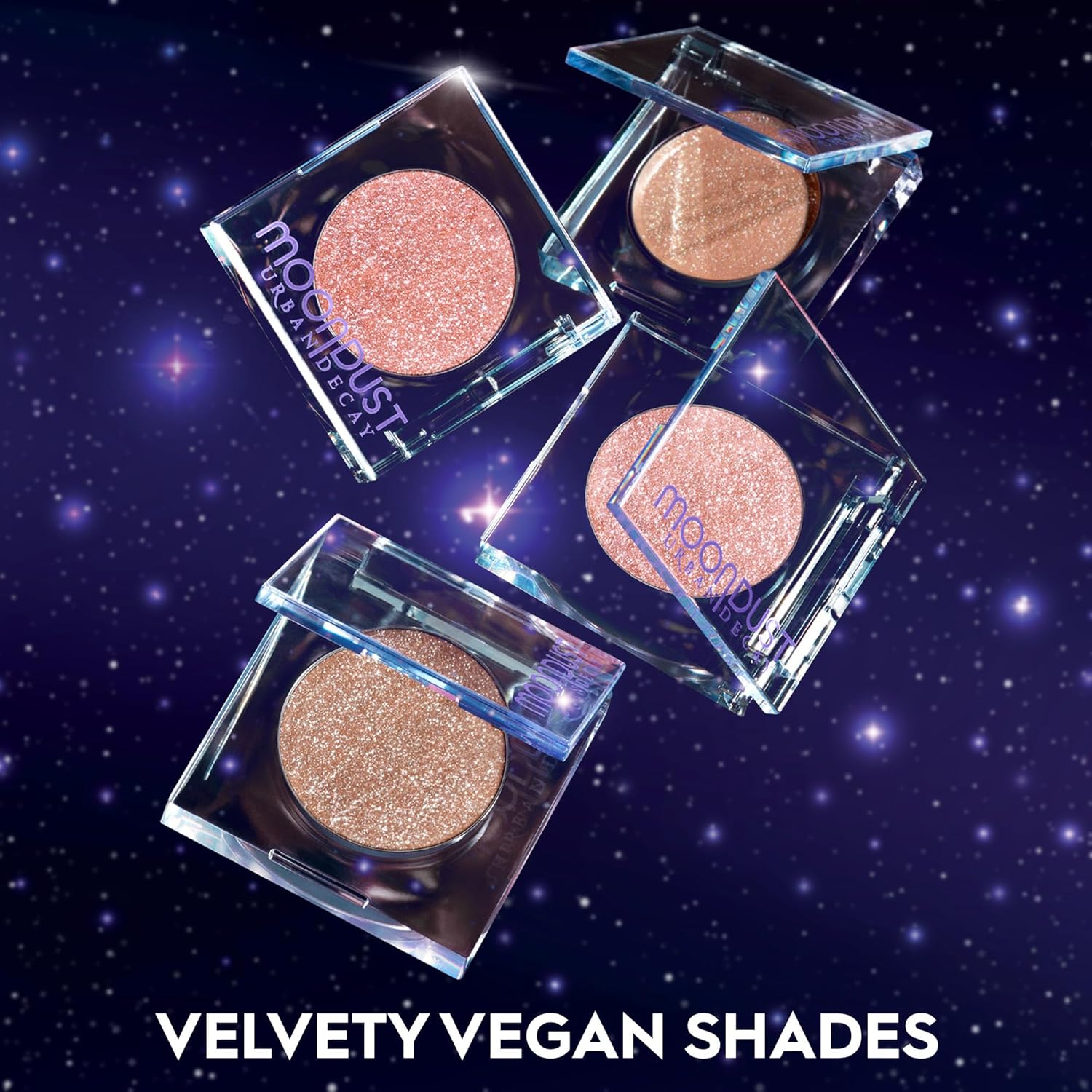 URBAN DECAY Sombra de ojos Moondust compacta 247 – Maquillaje de ojos brillante y resaltado de larga duración – Hasta 16 horas de uso – Fórmula