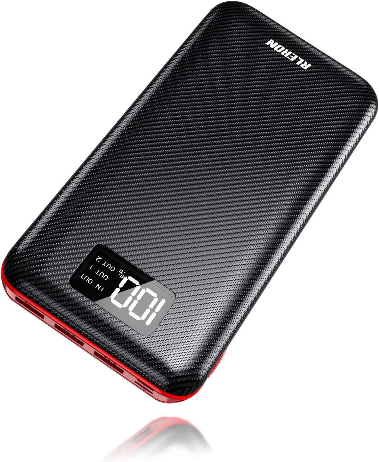 Power Bank – Cargador portátil de 24000 mAh, batería externa de gran capacidad, entradas duales y tres salidas con pantalla LCD, compatible con