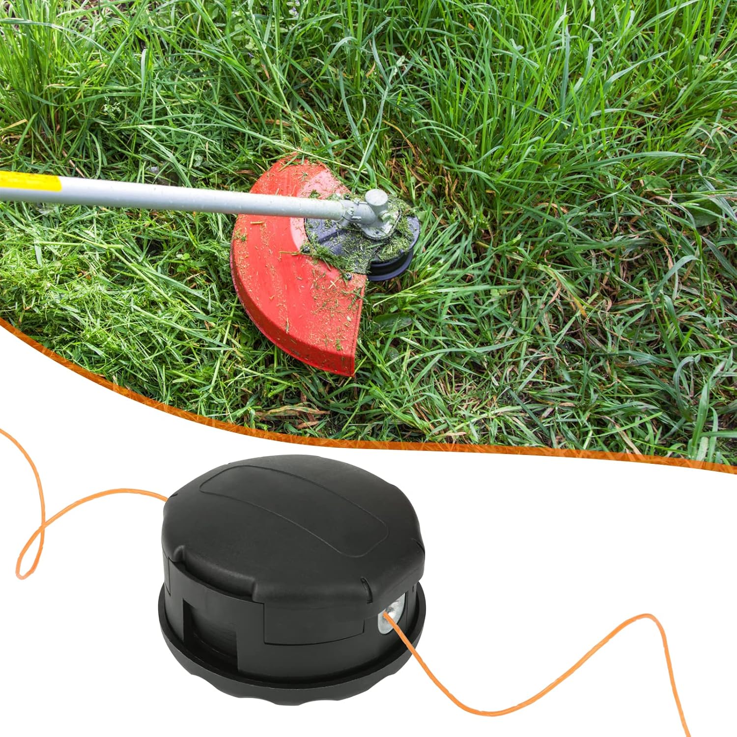 Cabezal recortador compatible con Echo 400 SRM-225 SRM-230 SRM-210 GT-230 GT-225L GT-225SF Pas210 Pas211 Pas225 Weed Eater con línea de 0.095