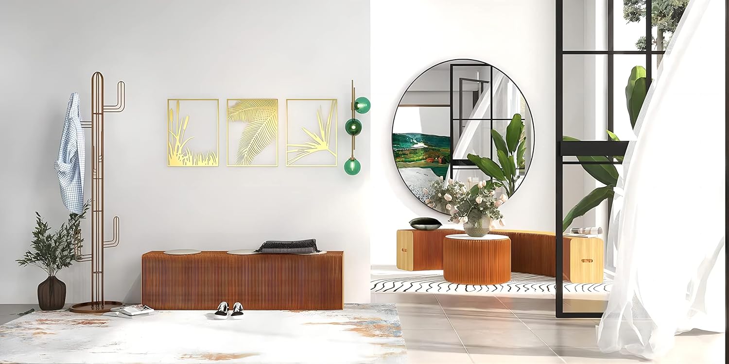 Mid-Century – Lámpara de pared decorativa moderna de 3 luces con forma de globo de cristal transparente para interiores (verde)
