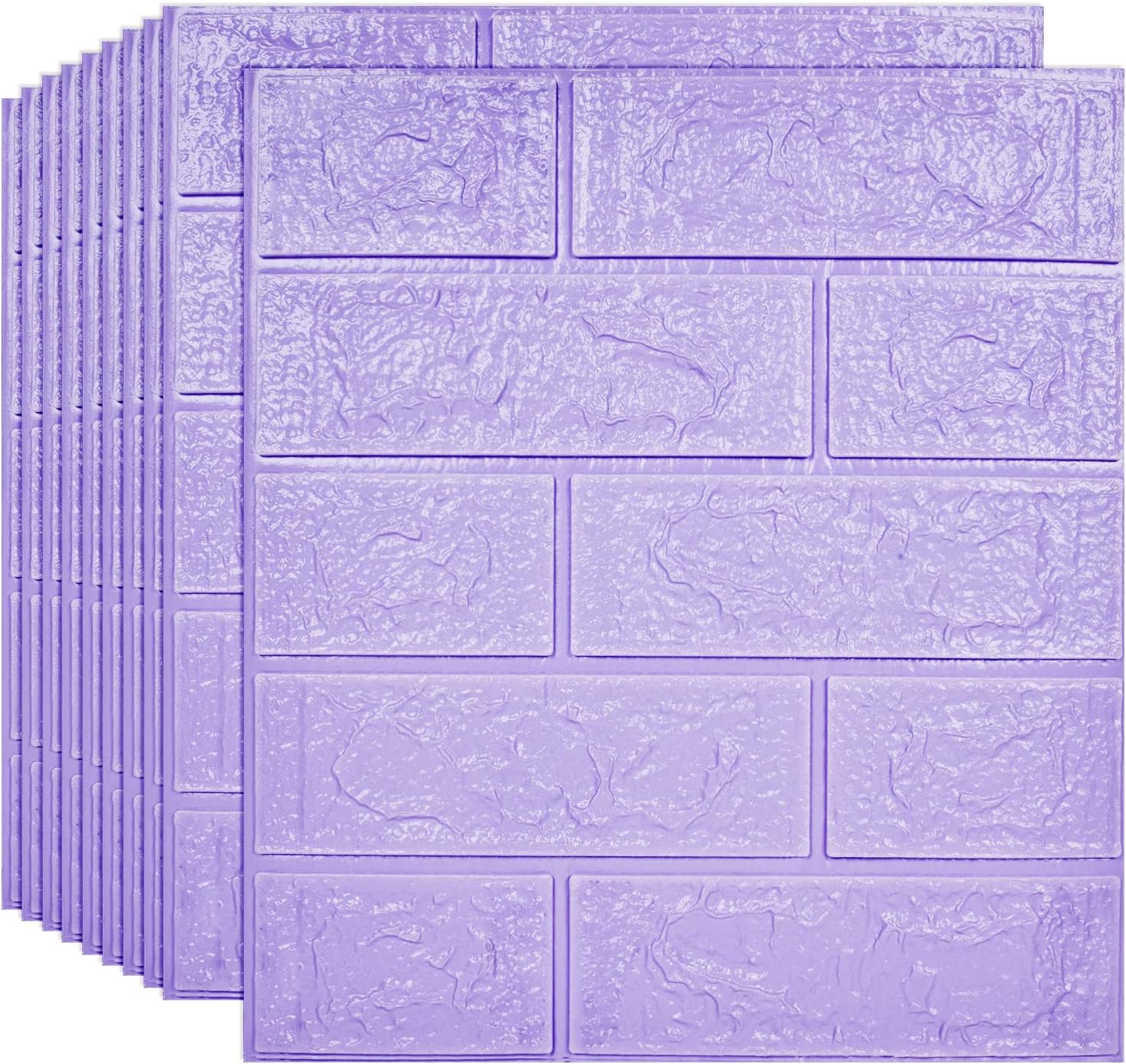 Paneles de pared 3D, cobertura de 14.5 pies cuadrados, adhesivo imprimible con paneles de pared de espuma de polietileno autoadhesivos impermeables