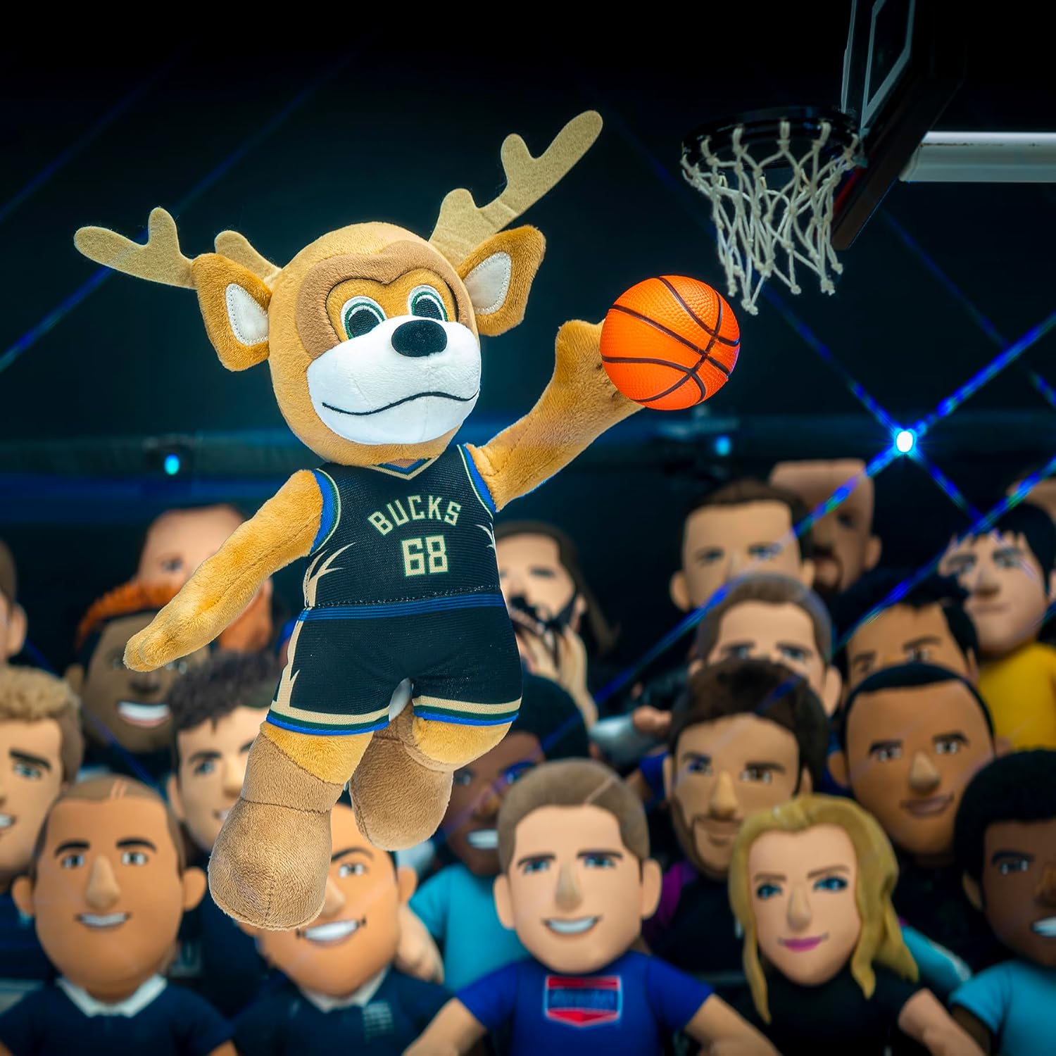 Bleacher Creatures Milwaukee Bucks Bango – Figura de peluche de mascota de la NBA de 10 pulgadas, una mascota para jugar o exhibir