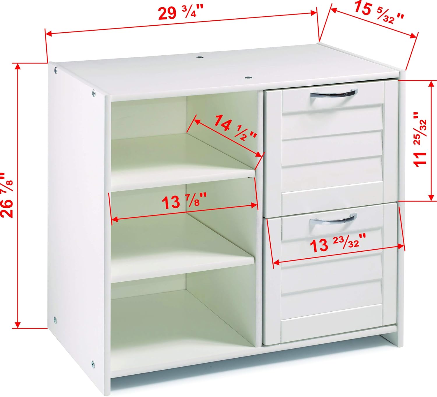 Donco Kids LOUVER LOW 2 DR PECHOESTANTES BLANCO Loft