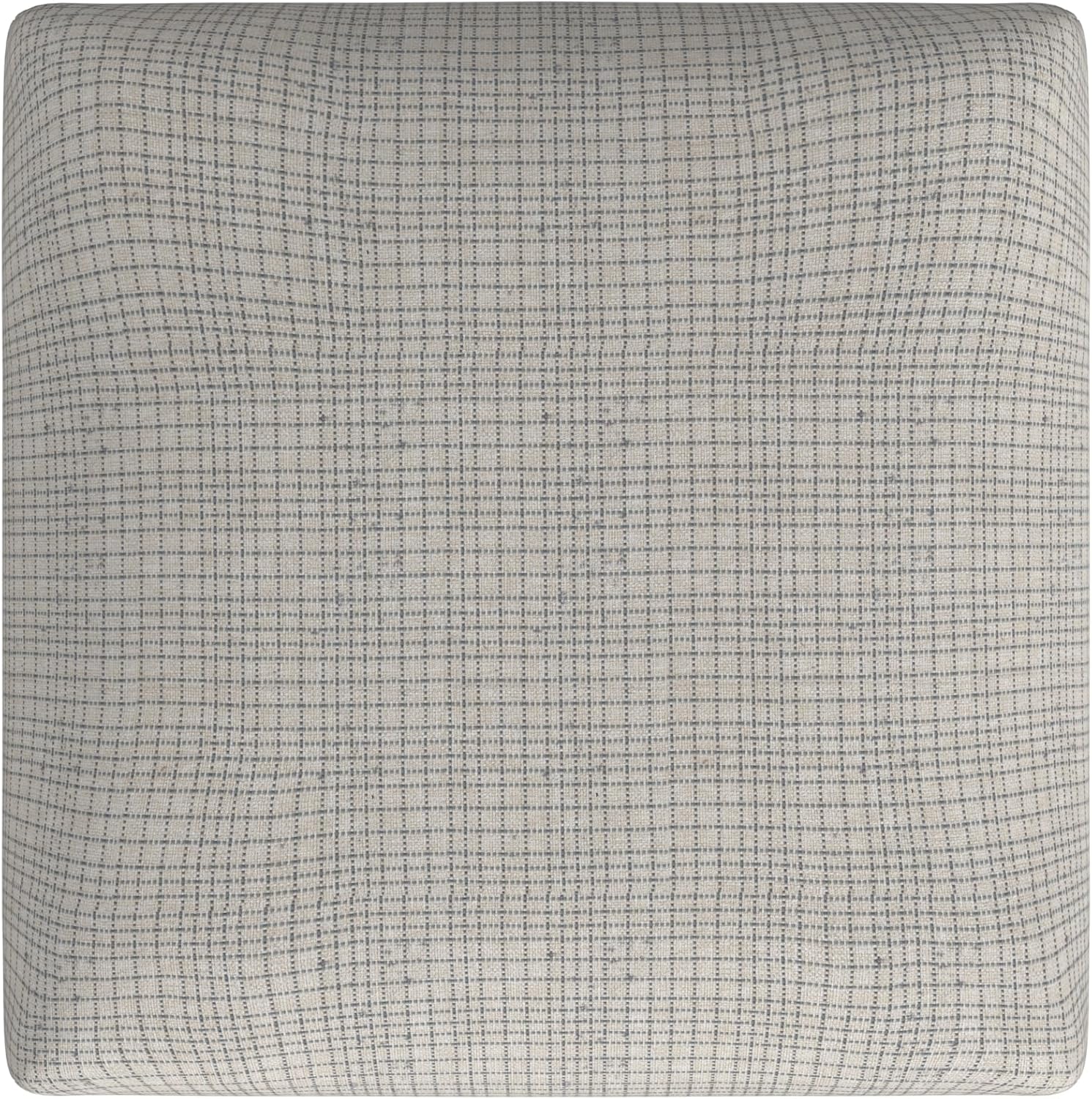 HomePop Home Decor – Taburete de bar clásico con respaldo abierto, altura de mostrador, 24 pulgadas, con cojín abovedado, patrón de mini rejilla