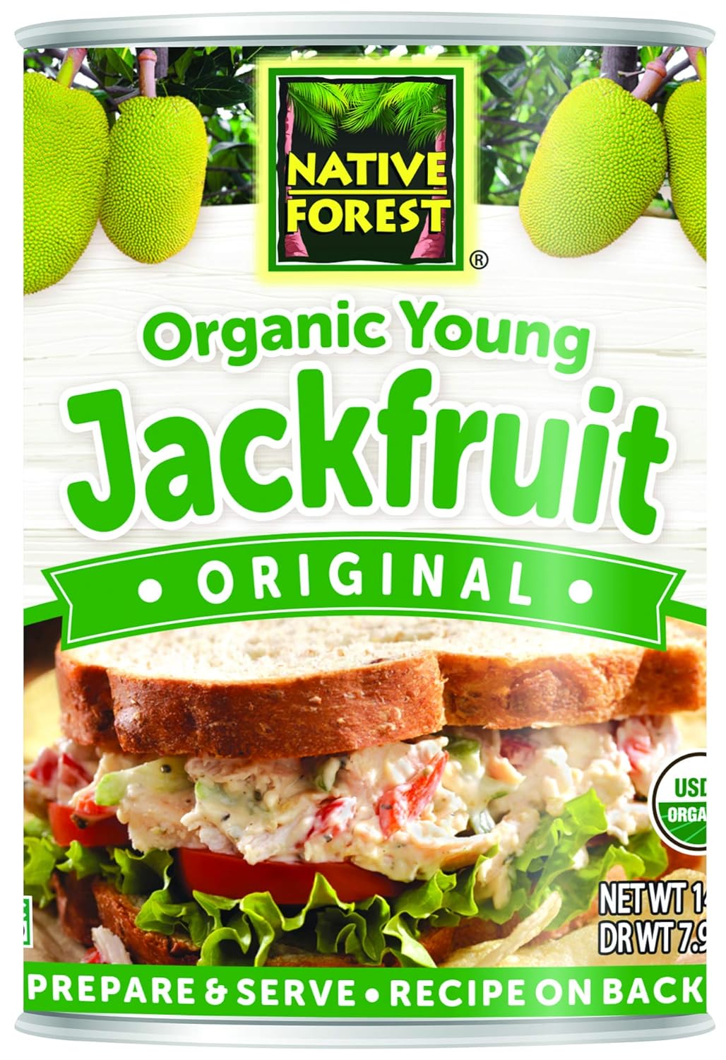 Native Forest, alternativa de jaca vegana sin carne, 14 onzas (Paquete de 6)