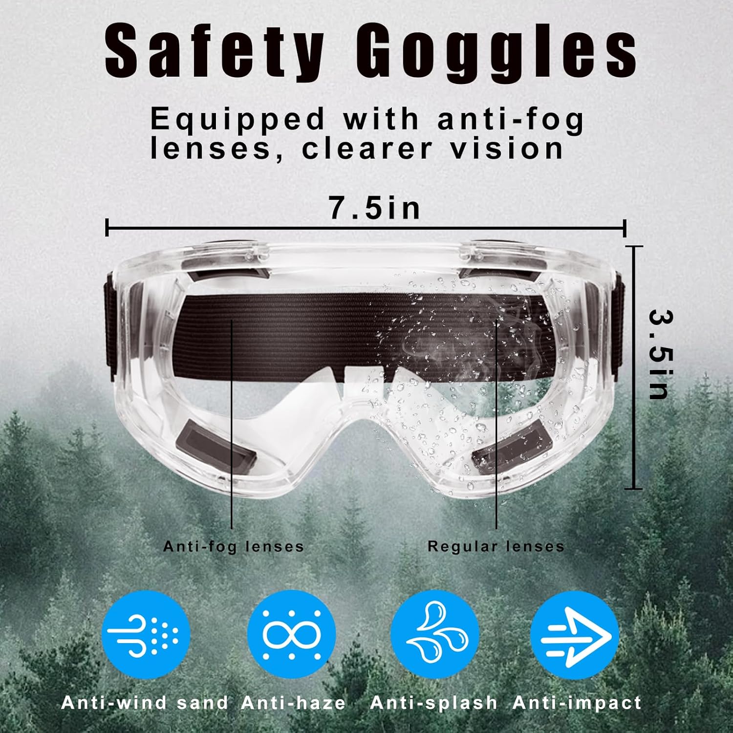 Máscara respiradora, máscara de gas 18 en 1 con gafas de seguridad, protección respiratoria profesional, filtros para pintura, productos químicos,