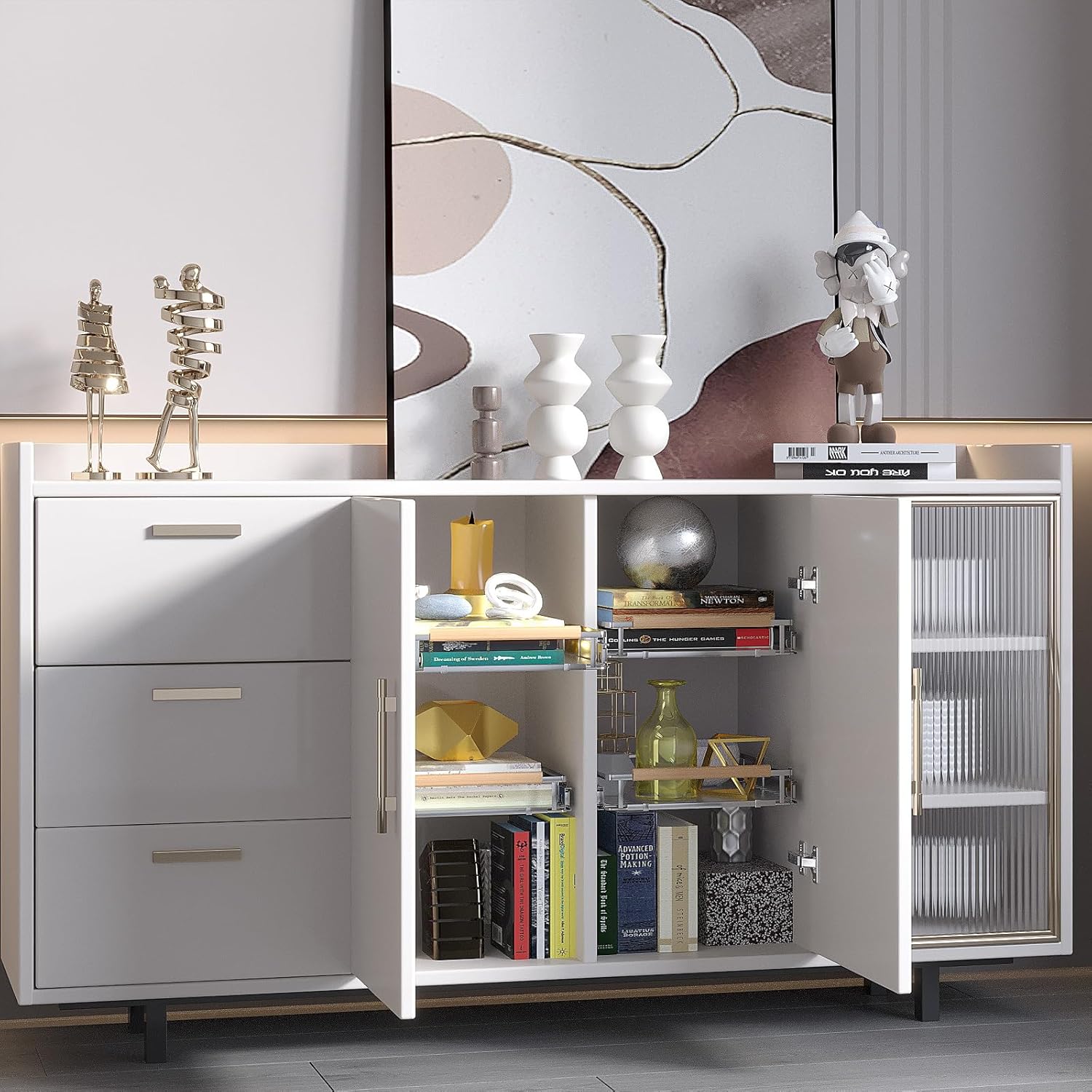 Paquete de 2 organizadores extensibles extraíbles para gabinetes, ancho ajustable 17.1  28 pulgadas de ancho x 22.5 pulgadas de profundidad,