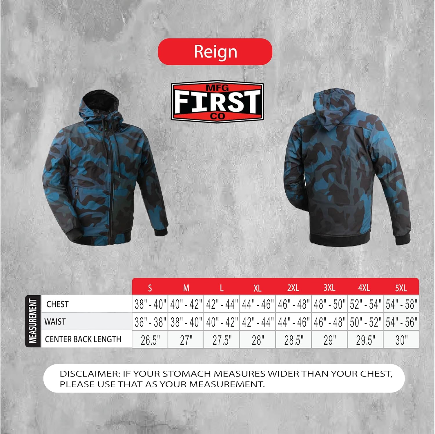 First Mfg Co – Reign – Men’s Motorcycle Biker Riding Max Tec 600D Rain Jacket