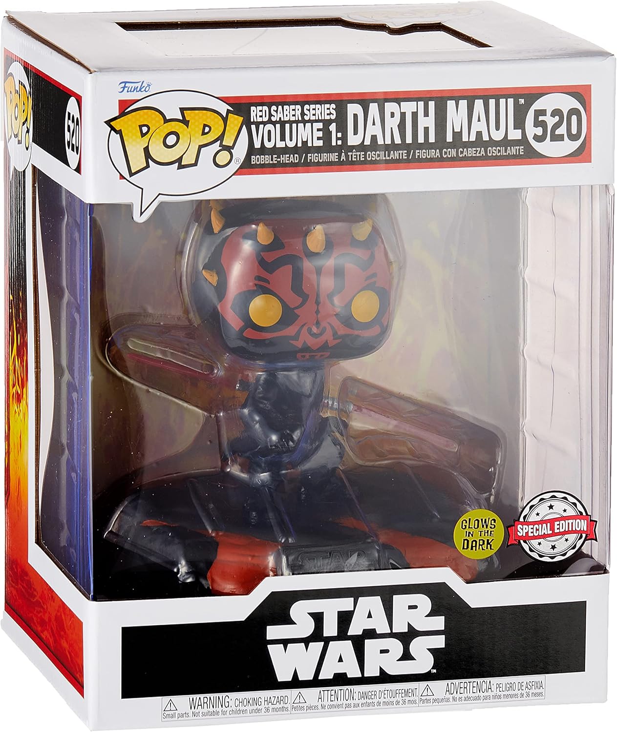 POP! Funko Deluxe Star Wars Sith – Darth Maul (brilla en la oscuridad) – Exclusivo de Smartoys