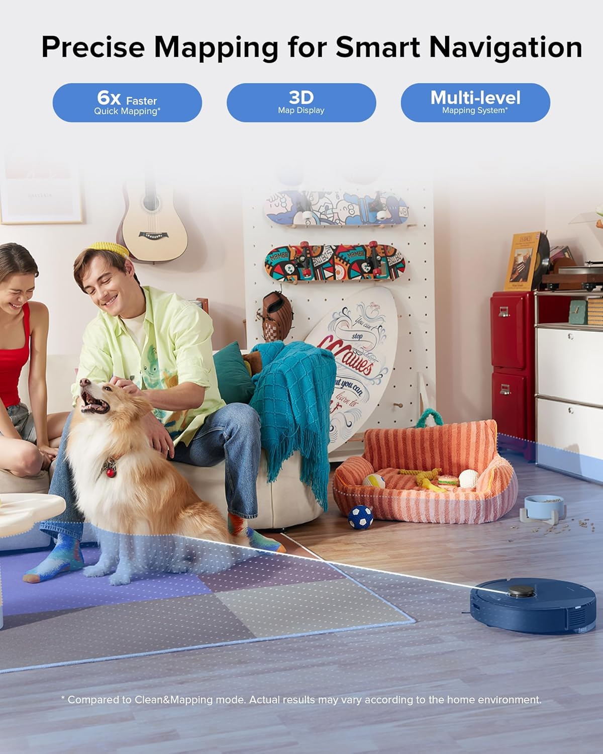 roborock Q5 Pro+ Robot aspiradora y trapeador, autovaciado, succión máxima de 5500 Pa, cepillo DuoRoll, limpieza manos libres hasta 7 semanas,