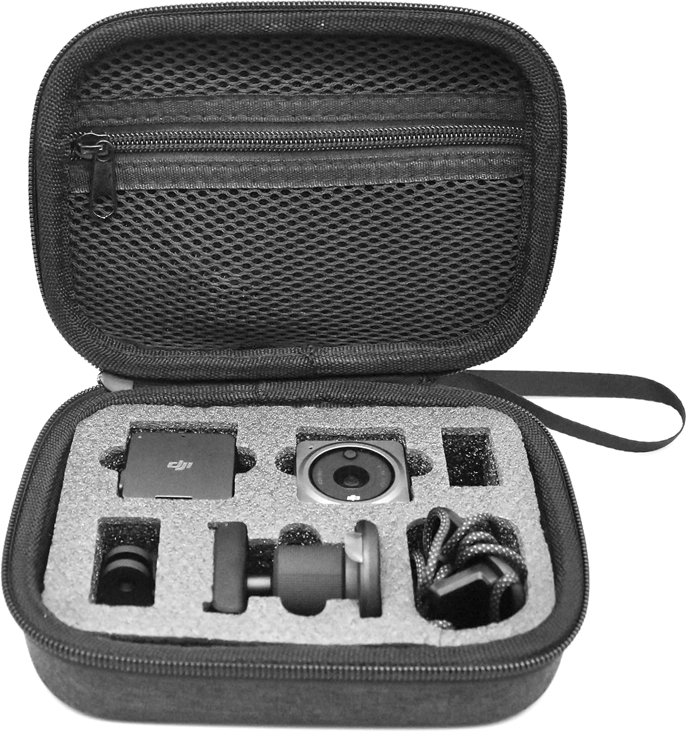 VGSION Funda de transporte para DJI Action 2 Combo de doble pantalla con carcasa dura interior de espuma portátil