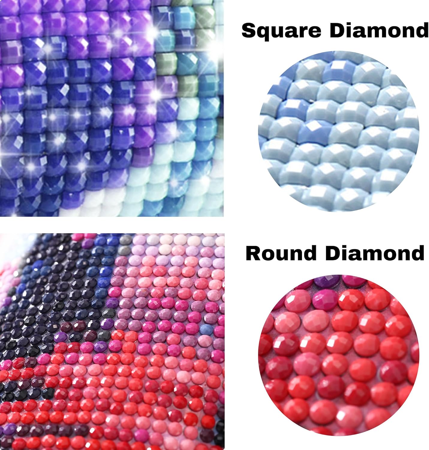 Yihariye Kits de pintura de diamantes personalizados, arte de diamantes con foto personalizada para adultos, pintura de diamante 5D personalizada,