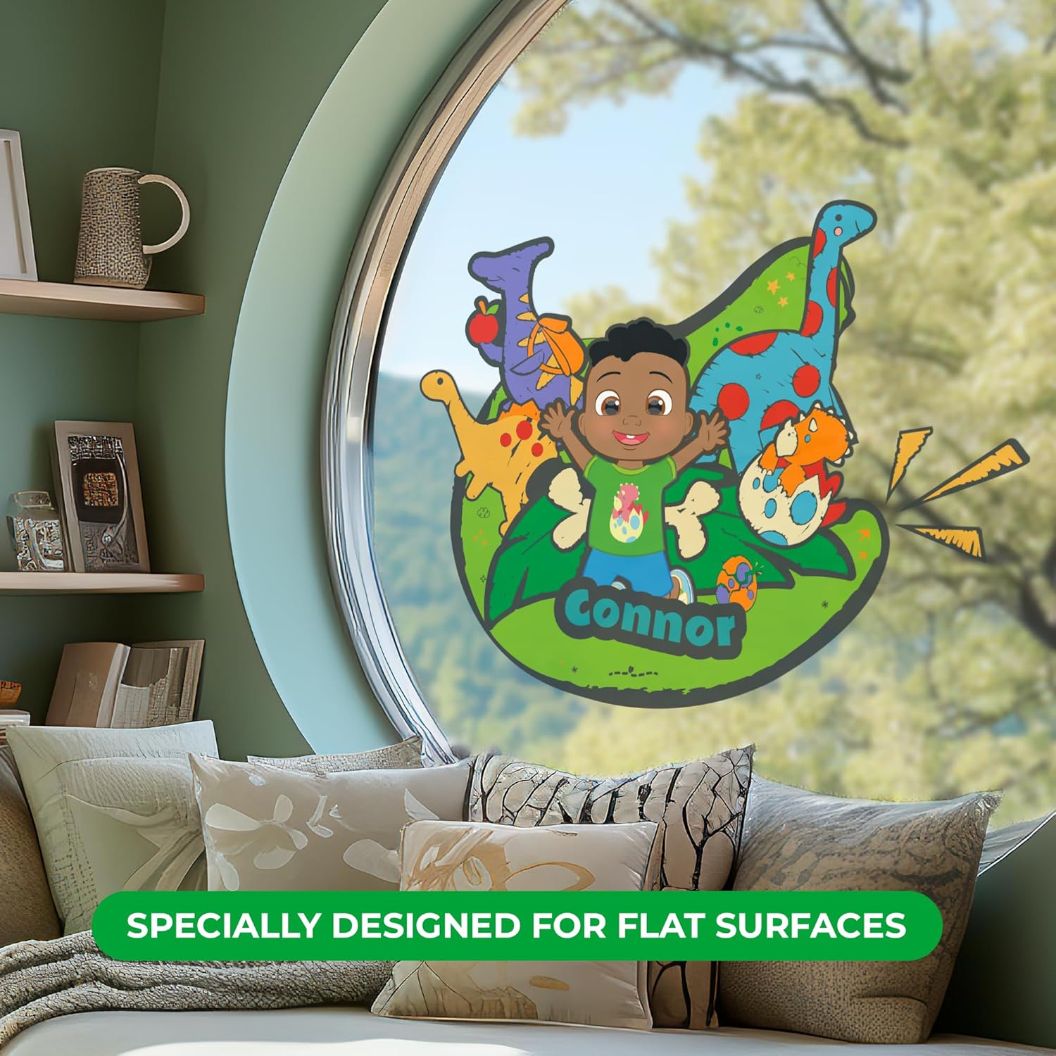 EGD CoComelon – Decoración de pared personalizada con nombre I Calcomanías de pared con nombre personalizado para la decoración de la habitación de