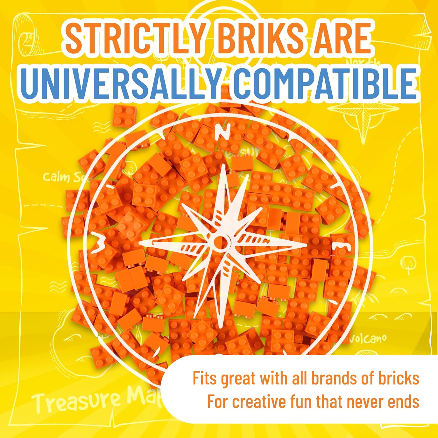 Strictly Briks – Classic Briks – Kit de iniciación de construcción 100 % compatible con todas las principales marcas de bloques