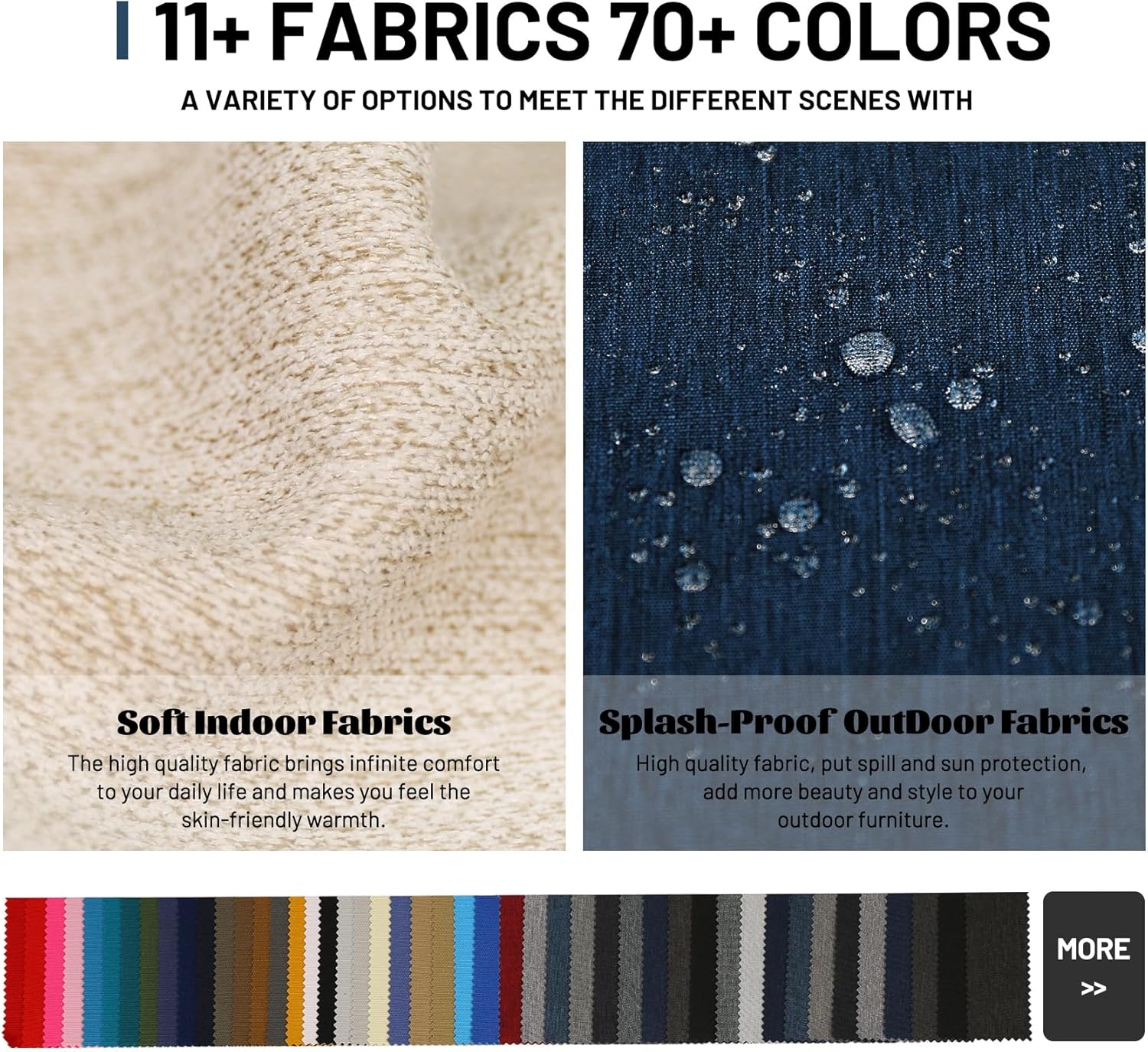 Lokex Cojines para muebles de patio, tamaño personalizado, duraderos e impermeables, cojines de asiento profundo para patio, doble tubería, cojín
