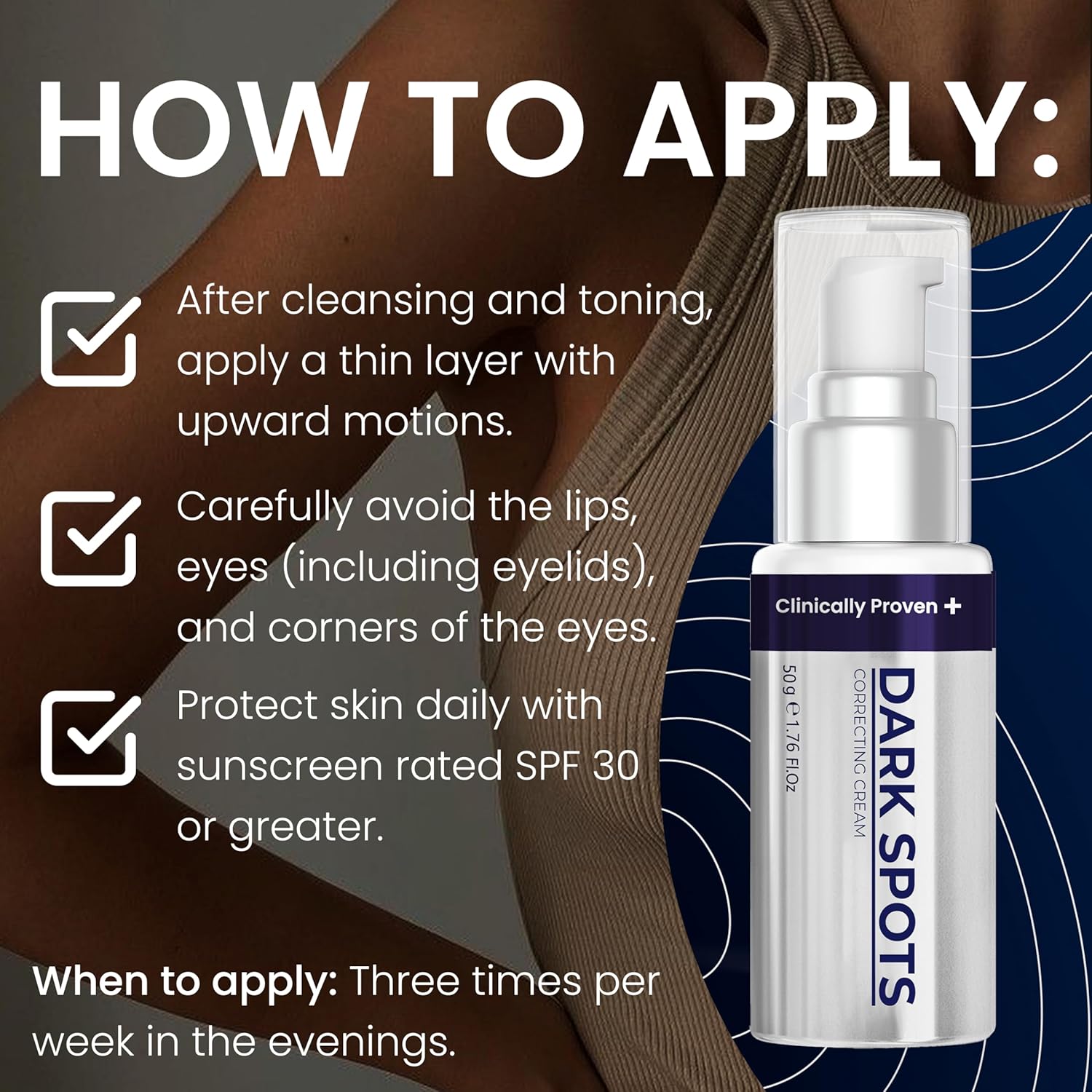 Crema eliminadora de manchas oscuras para áreas íntimas  Muslo interior, axilas, codos, rodillas, áreas y líneas del bikini  wglicerina, ácido