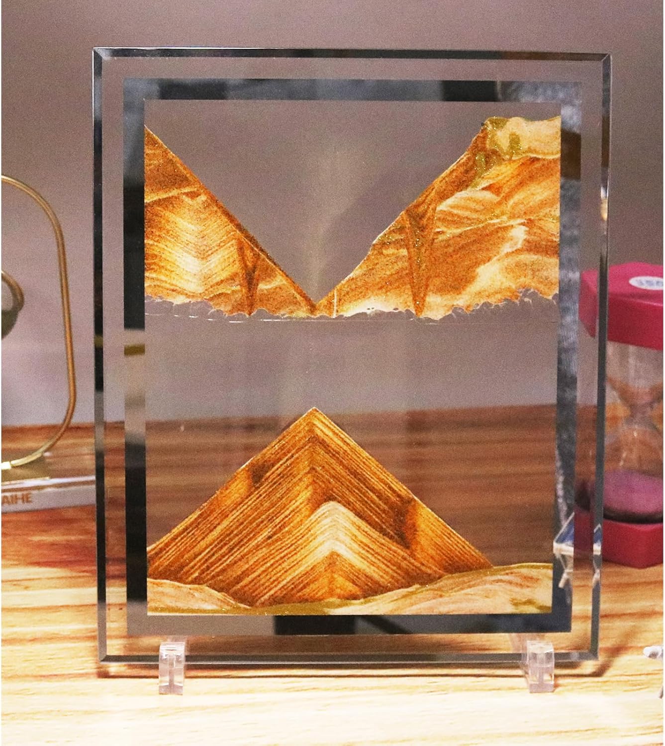 HY HAOYING ITTA – Imagen de arte de arena en movimiento, arte de arena dinámica 3D, movimiento líquido, visión de arco iris, imagen de arena,