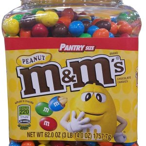 M&M’s Tarro de cacahuetes tamaño despensa, 62 onzas (paquete de 6) M&M’s Tarro de cacahuetes tamaño despensa, 62 onzas (paquete de 6)