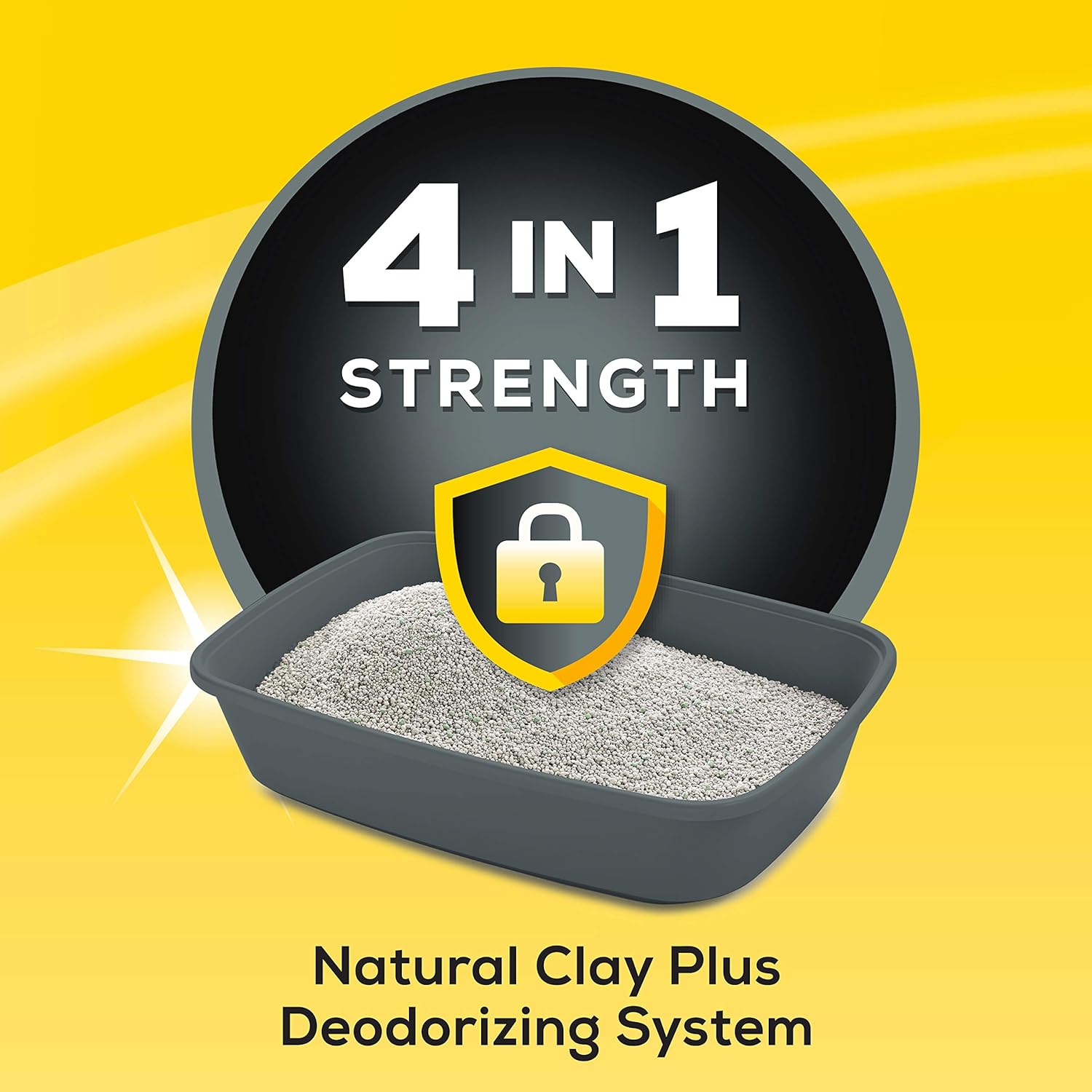Purina Tidy Cats 4 en 1, aserrín para gatos con fuerza de aglomeración., 4 en 1 fuerte