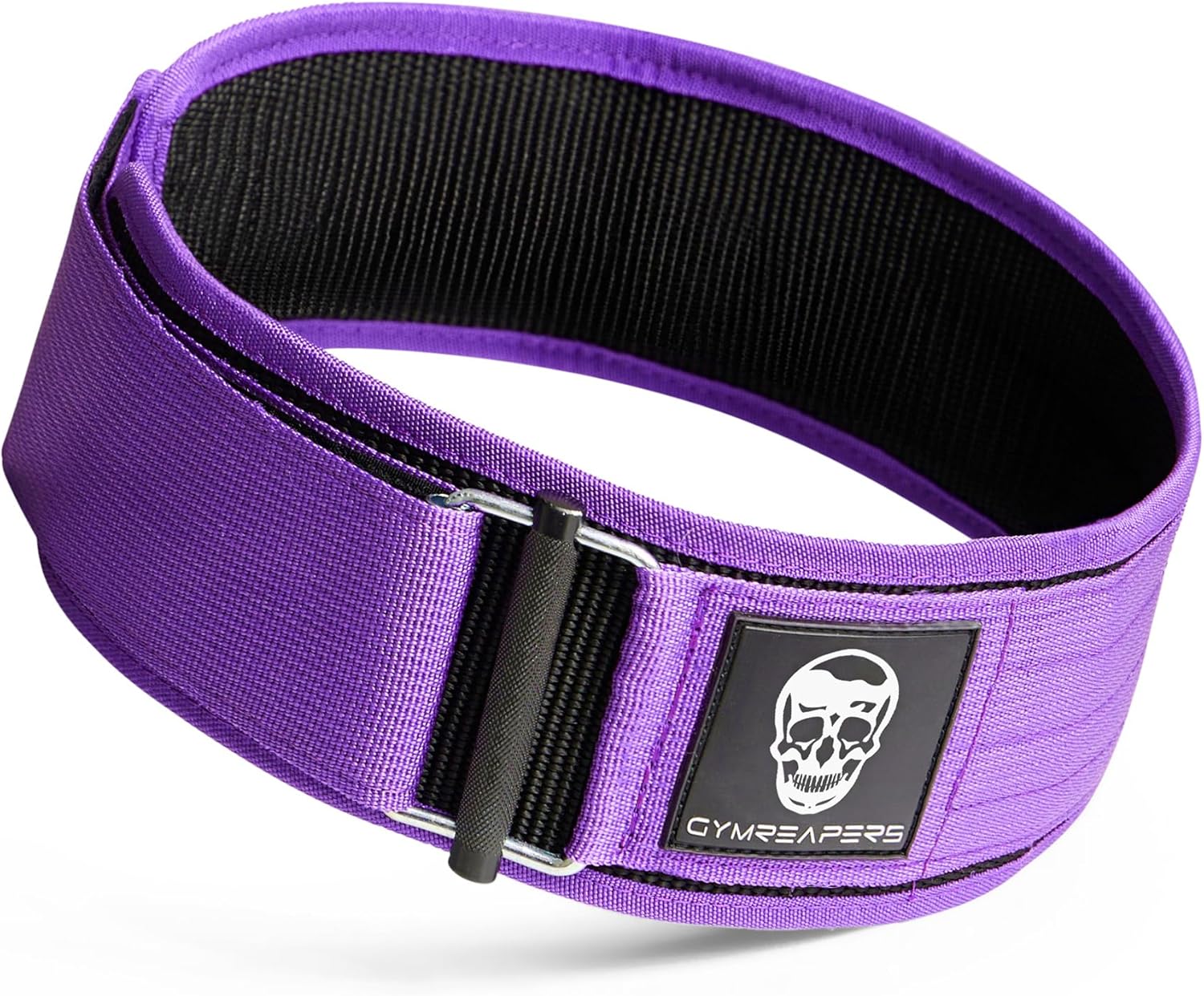Gymreapers – Cinturón de levantamiento de pesas de cierre rápido para entrenamiento funcional, neopreno de 4 pulgadas con hebilla de metal, soporte