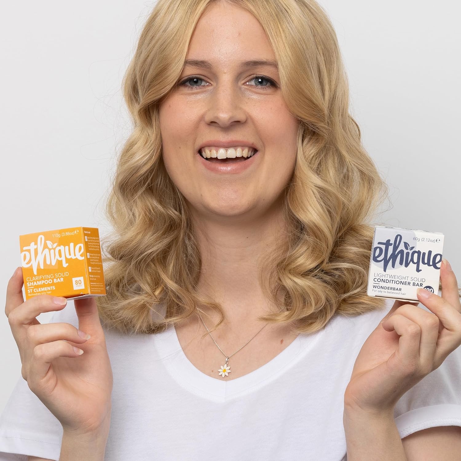 Ethique Goodbye Grease – Paquete de regalo de barra de champú y acondicionador – Champú clarificador para cabello graso y acumulación – Vegano,