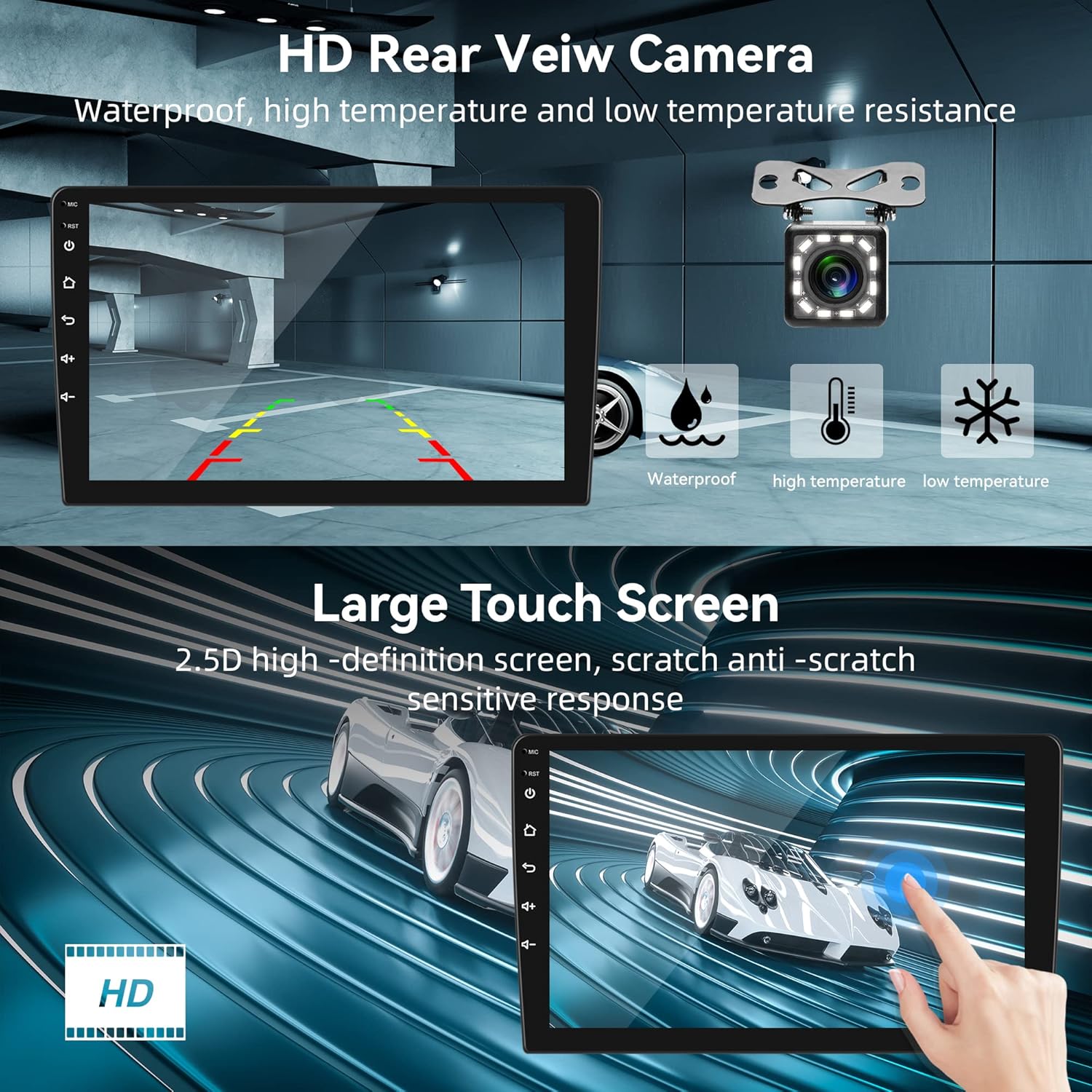 Para Honda Pilot 2006-2008 Android Car Stereo 2+32G con WiFi Navegación GPS Reproductor de radio Espejo Link para AndroidiOS Teléfono 9 pulgadas HD