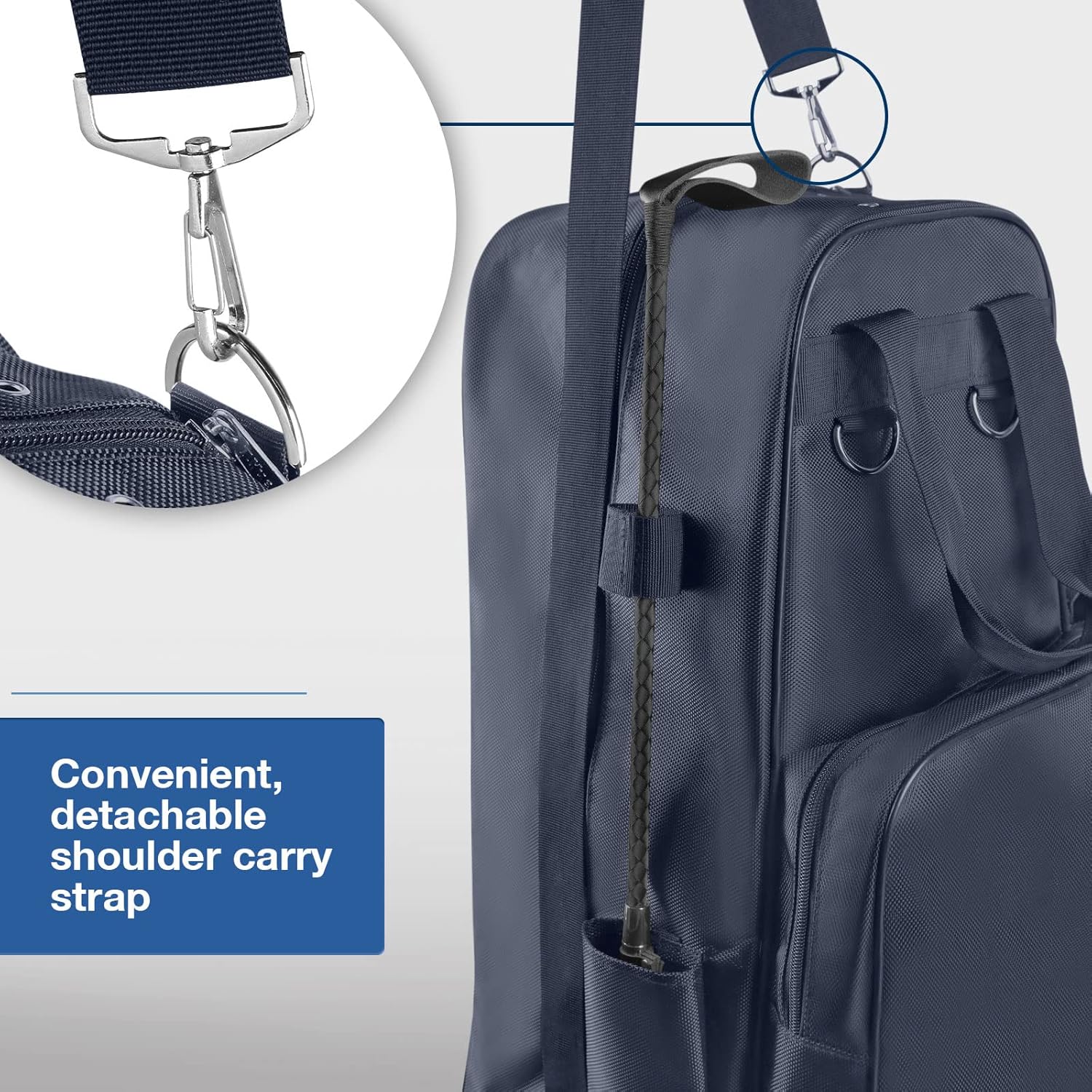Harrison Howard Equestrian Pack Equipment Bolsa de transporte multifuncional para botas Casco Horsewhip Horse Riding Pack Equipment – Navy