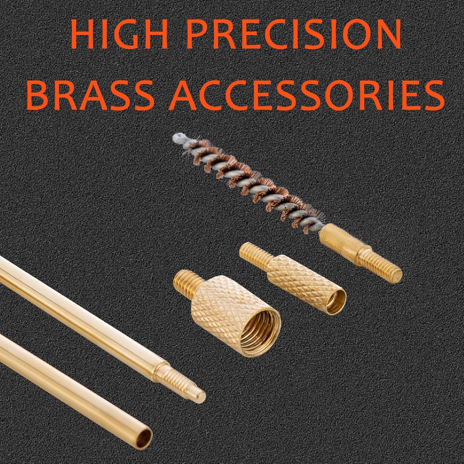Gun Cleaning Kit Universal Brass Material with Aluminum Suitcase Rifle Cleaning Brushes Pistol Cleaning Kit 9mm Cleaning Kit Gun Cleaning Kits for