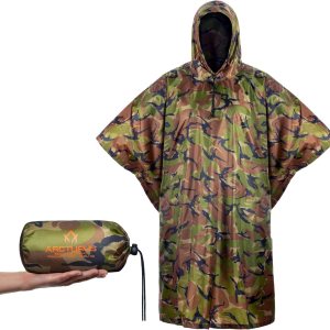 Arcturus – Poncho ligero de nailon Ripstop con capucha ajustable Arcturus – Poncho ligero de nailon Ripstop con capucha ajustable