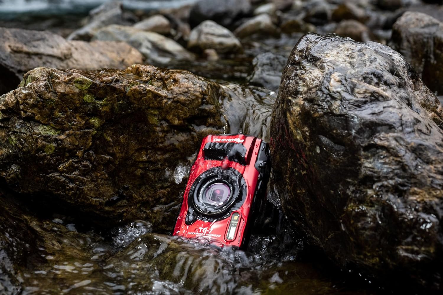 OM SYSTEM Tough TG-7 Cámara digital – Rojo