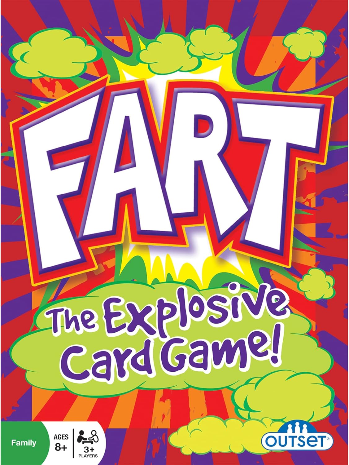 Fart – Juego de cartas The Explosive, fácil de aprender, diversión flatulenta rápida, juego de fiesta para niños y amigos, divertido acción rápida,