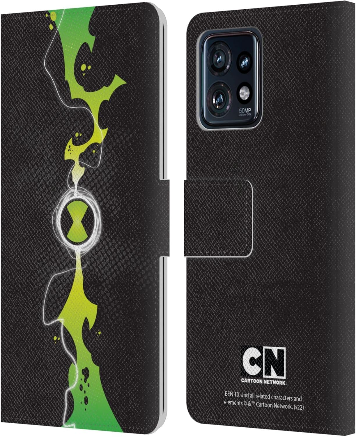 Head Case Designs Officially Licensed Ben 10 Omniverse Omnitrix Graphics Leather Book Wallet Case Cover Compatible with Motorola Moto Edge 40 Pro